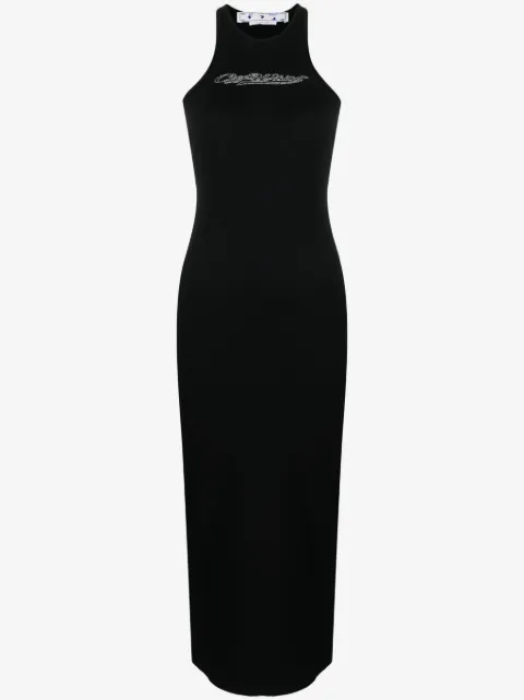 Off-White vestido midi Bling Baseball Rowing
