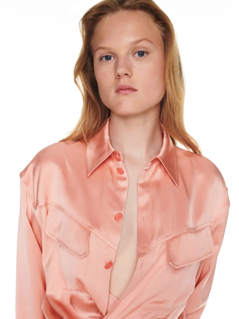 Toybox Satin Twist Shirt Dres