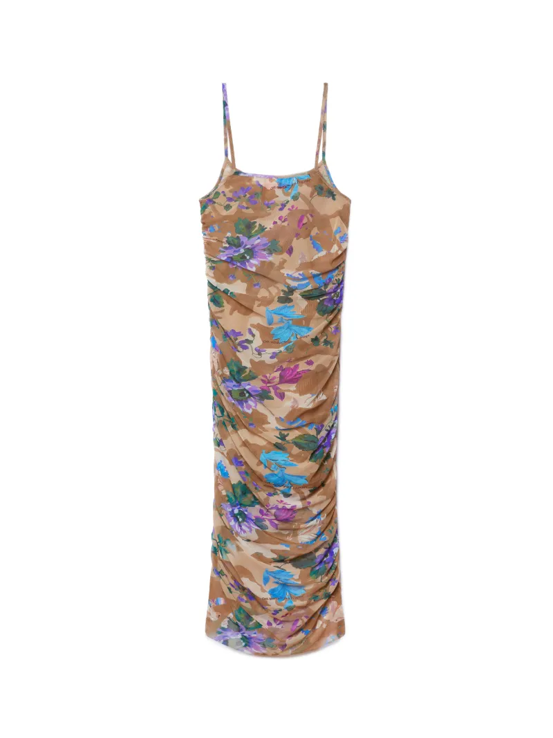 Camoflo Mesh Slip Dress
