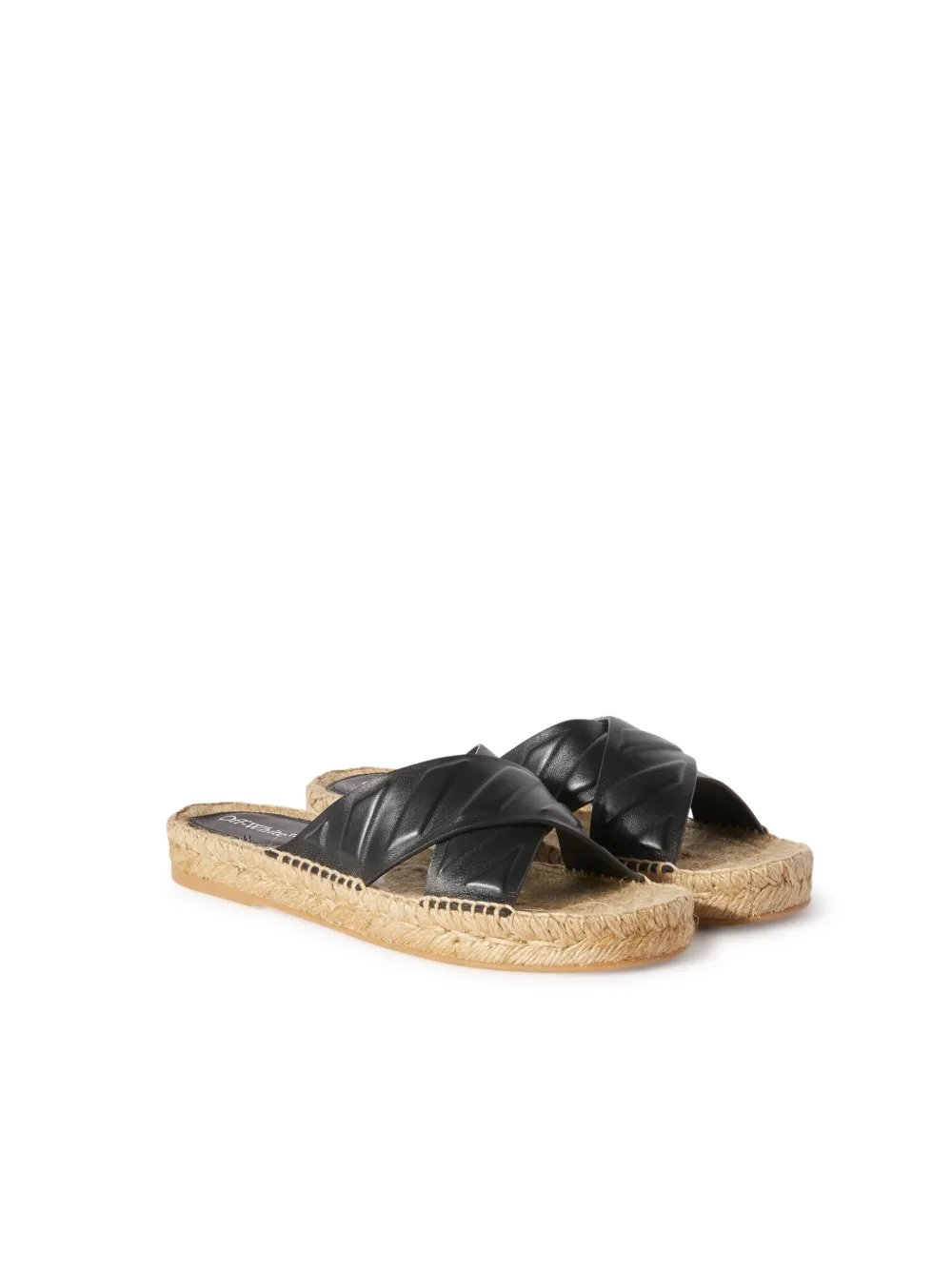 Slides in pelle con diagonali
