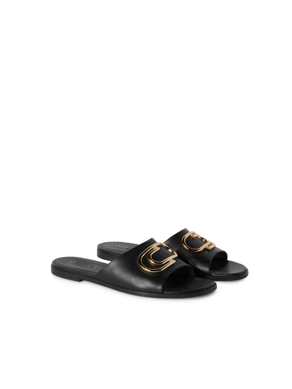 Gold Paperclip Nappa Slider