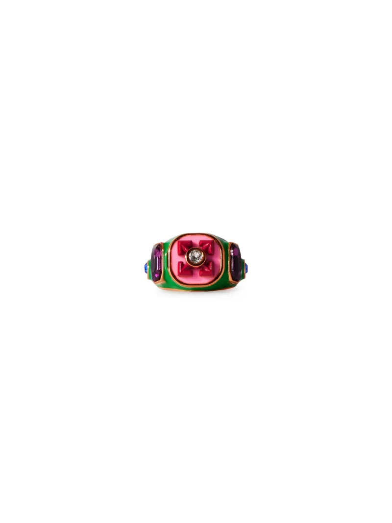 Enamel Arrow Ring