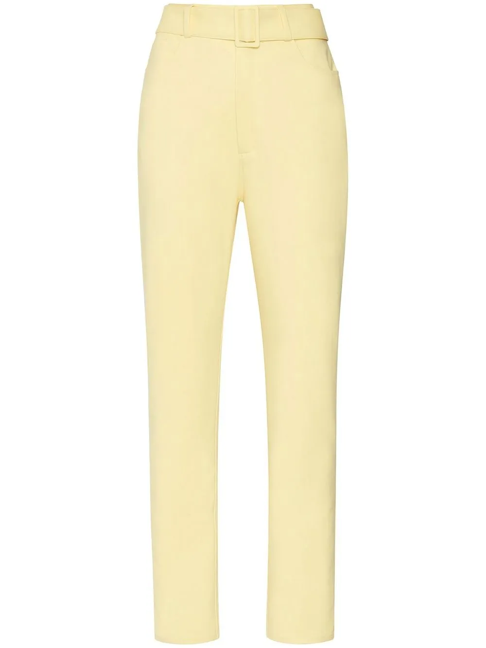 

LAPOINTE belted slim-cut jeans - Yellow