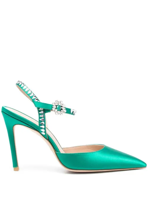 Escarpins Gemcut 100 mm à brides - Stuart Weitzman - Modalova