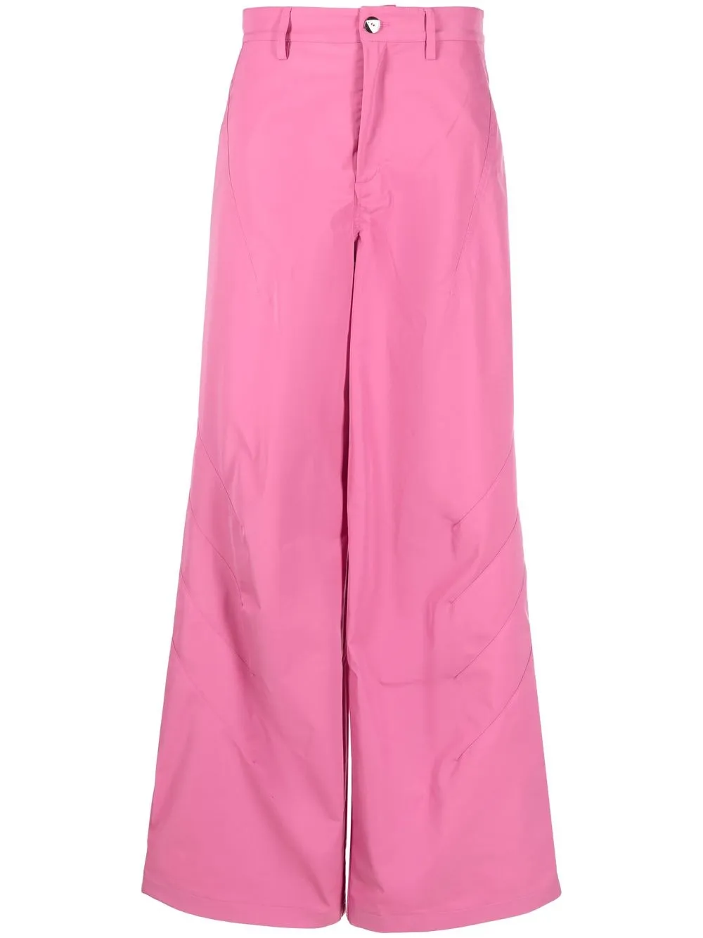 

Kiko Kostadinov flared wide-leg trousers - Pink
