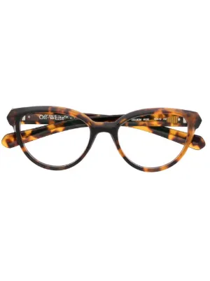 Off-White Eyewear 39 スクエア眼鏡フレーム | ブラウン | FARFETCH JP