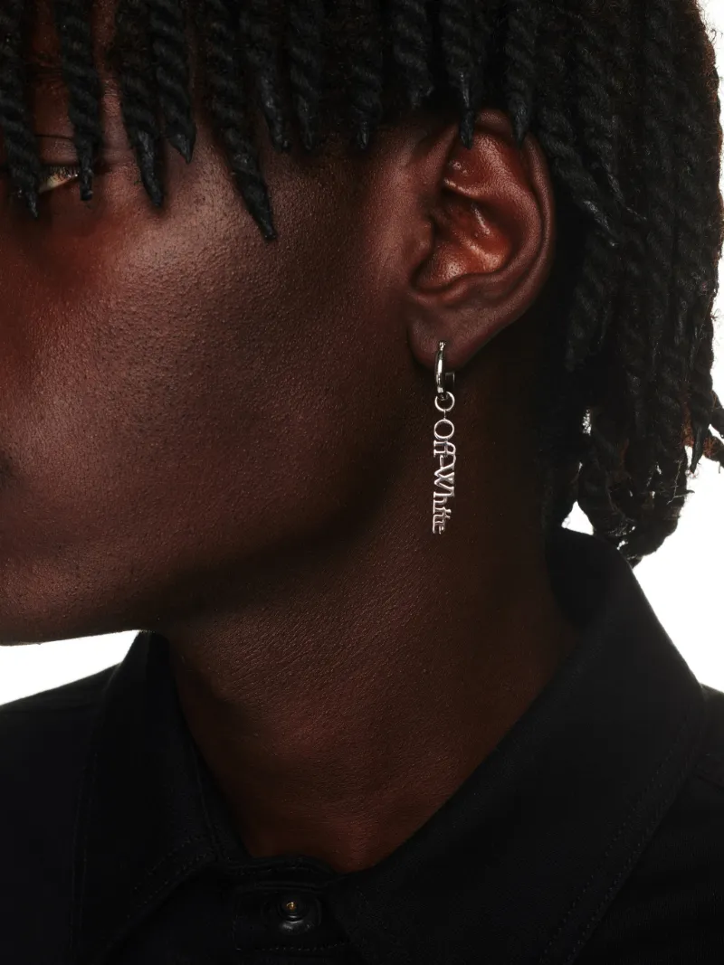 HOOP LOGO MONO EARRING