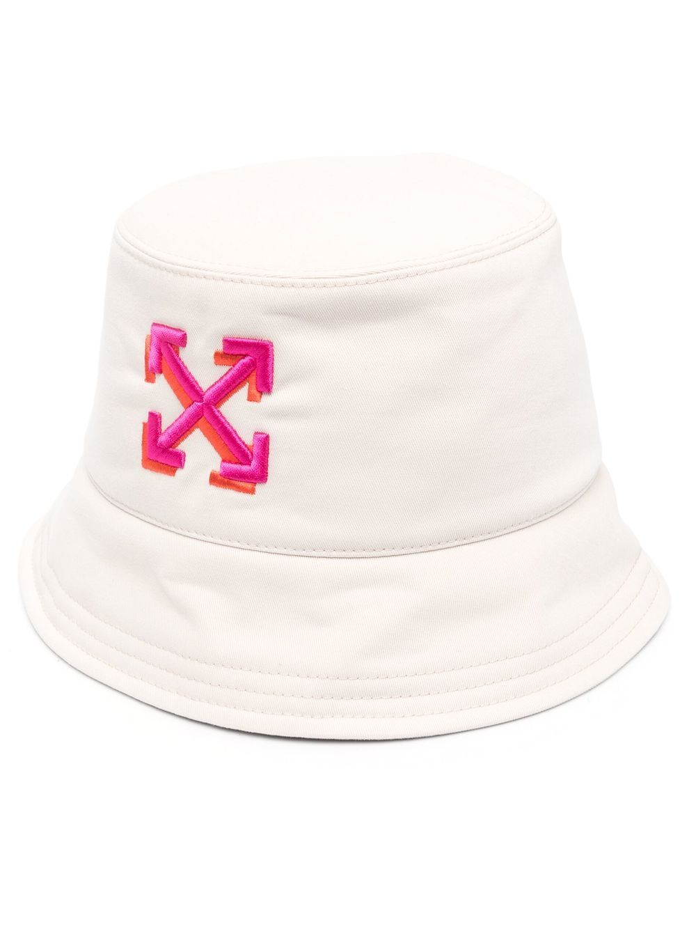 Embroidered Arrow Bucket Hat, white fuchsia – LABELS