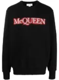 Alexander McQueen logo-print sweatshirt - Black