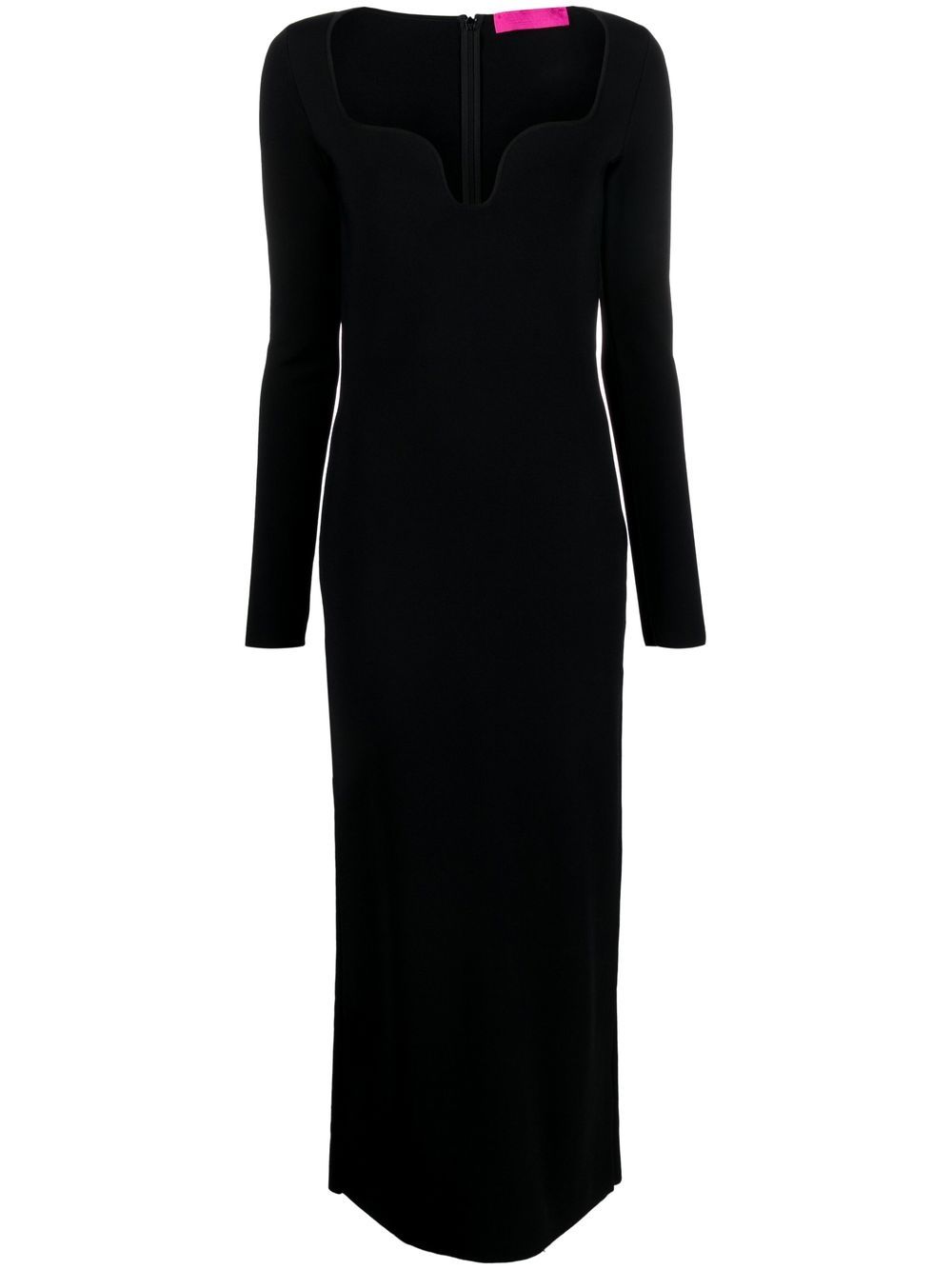 Valentino Garavani square-neck knit maxi dress - Black