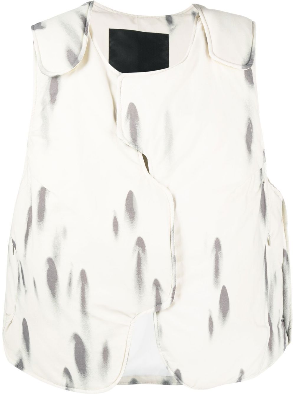 

A-COLD-WALL* Form blur-print padded gilet - Neutrals