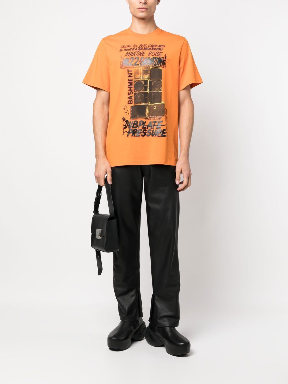 Shop Martine Rose Classic Graphic-print T-shirt In Orange