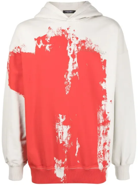 A-COLD-WALL* paint-effect cotton hoodie