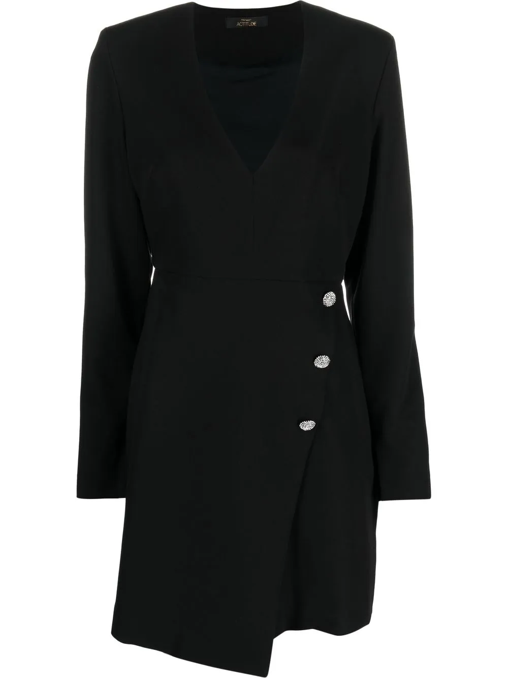 

TWINSET decorative button mini dress - Black