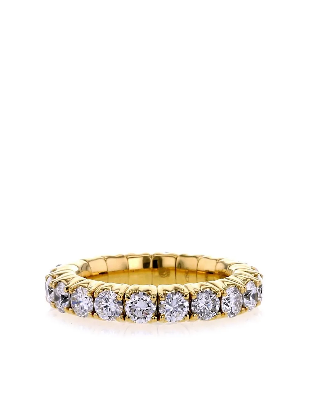 Atelier Collector Square yellow gold diamond wedding ring - Goud