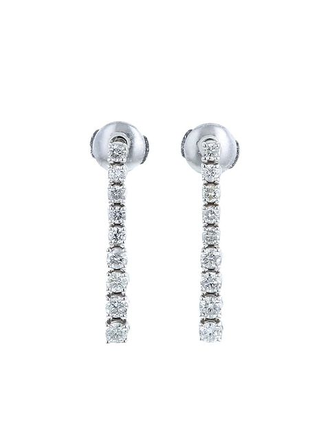 Atelier Collector Square 2020 pre-owned white gold diamond drop earrings