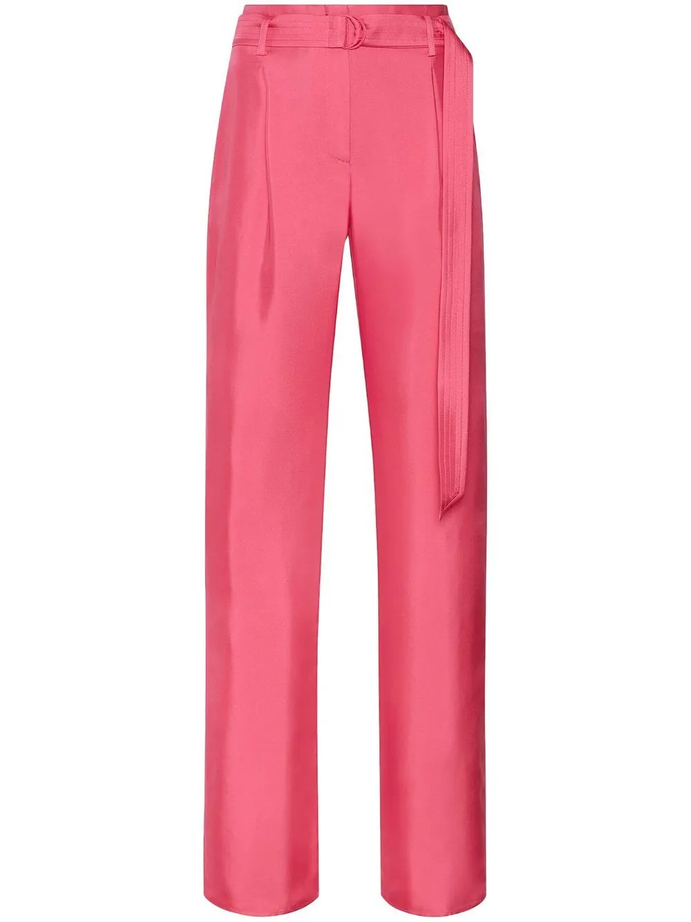 

LAPOINTE pantalones de seda con cinturón - Rosado