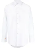Billionaire logo-embroidered long-sleeve shirt - White