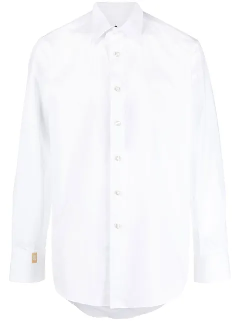 Billionaire logo-embroidered long-sleeve shirt