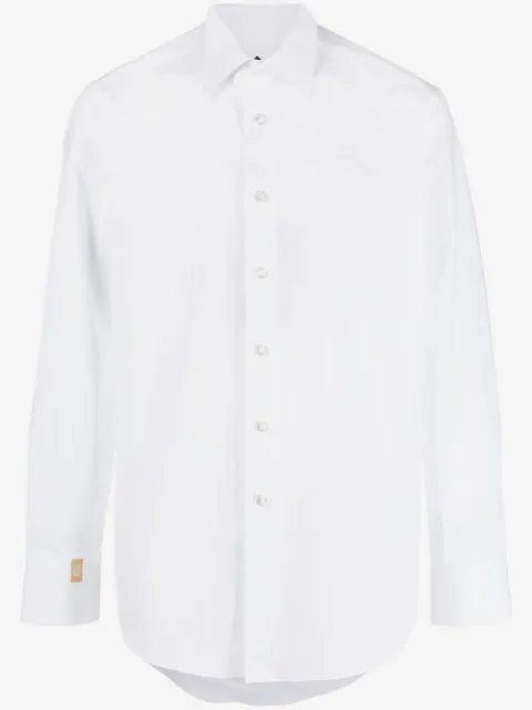 Billionaire logo-embroidered long-sleeve shirt