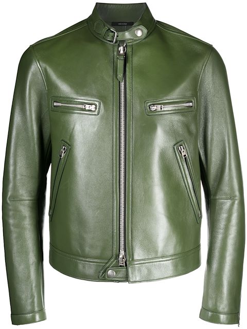 TOM FORD zip-up leather jacket