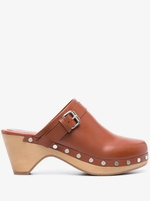 ISABEL MARANT Titya leather clogs