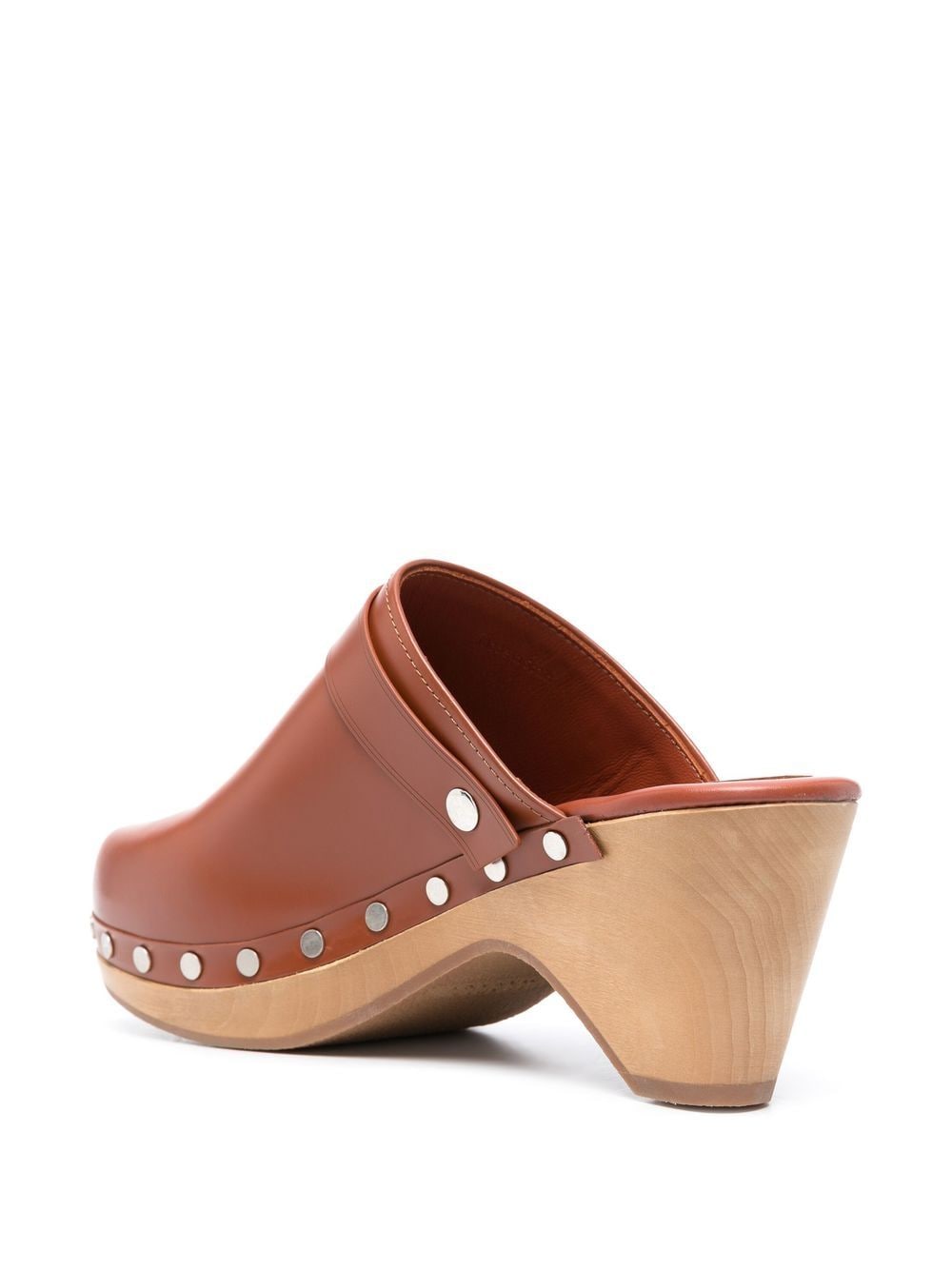 Shop Isabel Marant Titya Leather Clogs In Brown