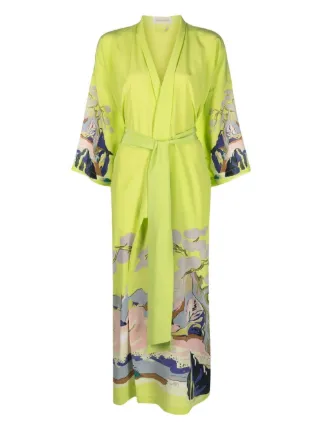 Ankle length silk on sale robe