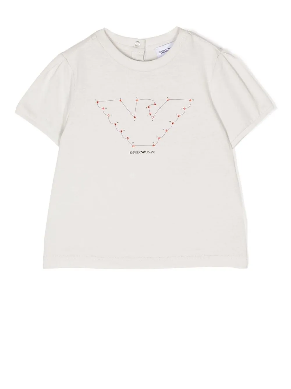 

Emporio Armani Kids pleated-sleeves T-shirt - White