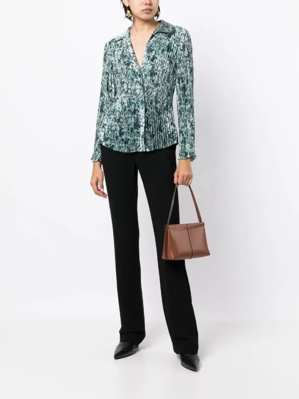 vince berry blooms pleated shirt dress Berry Blooms Pleated Shirt Dress Ocean