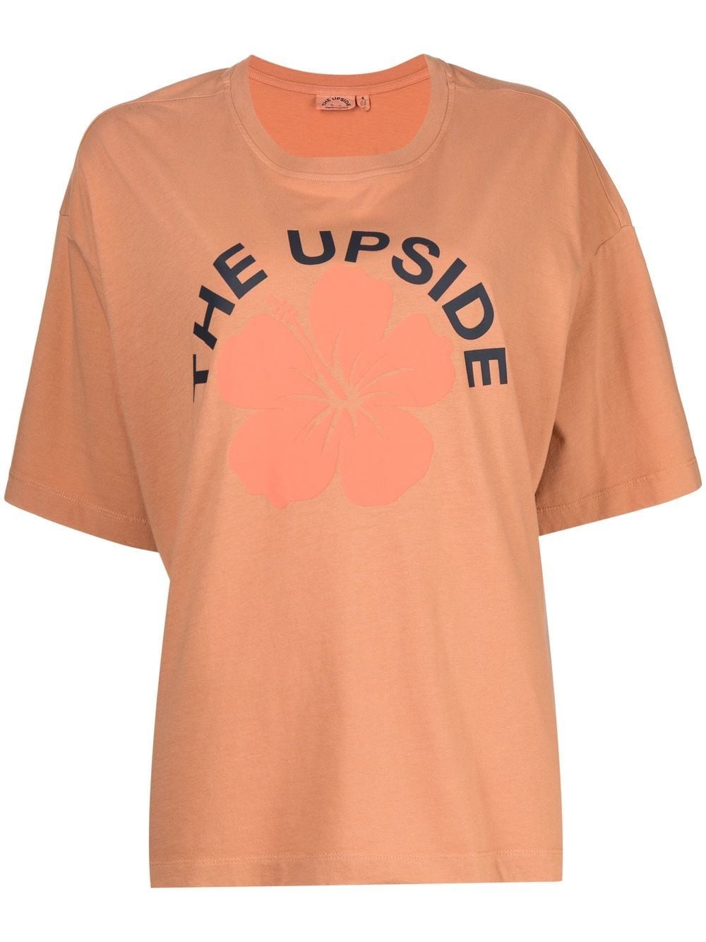 The Upside Laura Logo-print T-shirt In Brown