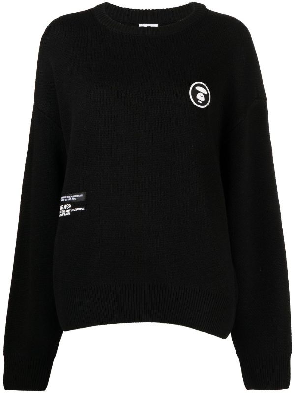 AAPE BY *A BATHING APE® Logo Pattern Knitted Jumper - Farfetch