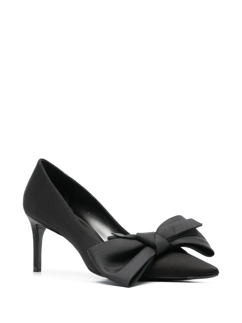 Stuart Weitzman Loveknot leren pumps - Zwart