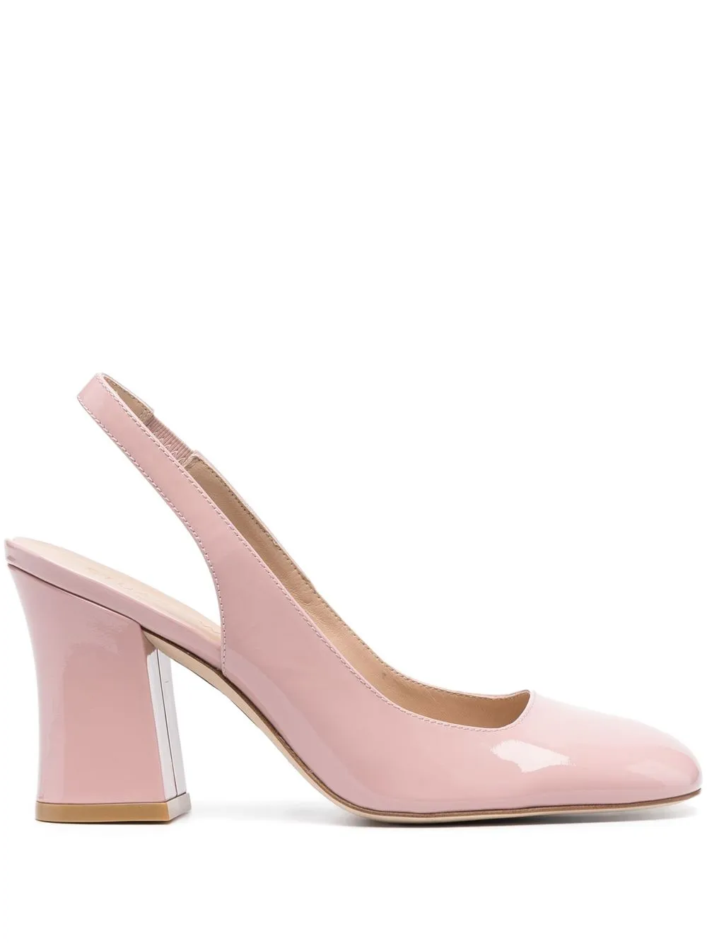 

Stuart Weitzman Curveblock 85mm slingback pumps - Pink