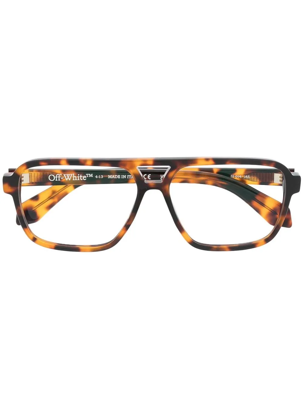 

Off-White Optical Style 28 rectangle-frame glasses - Brown