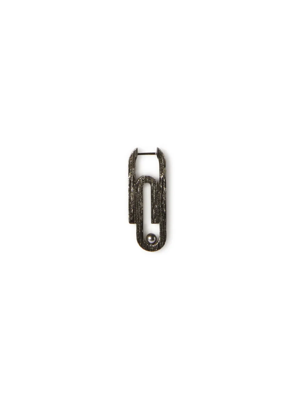 Pearls&Paperclip Mono Earring