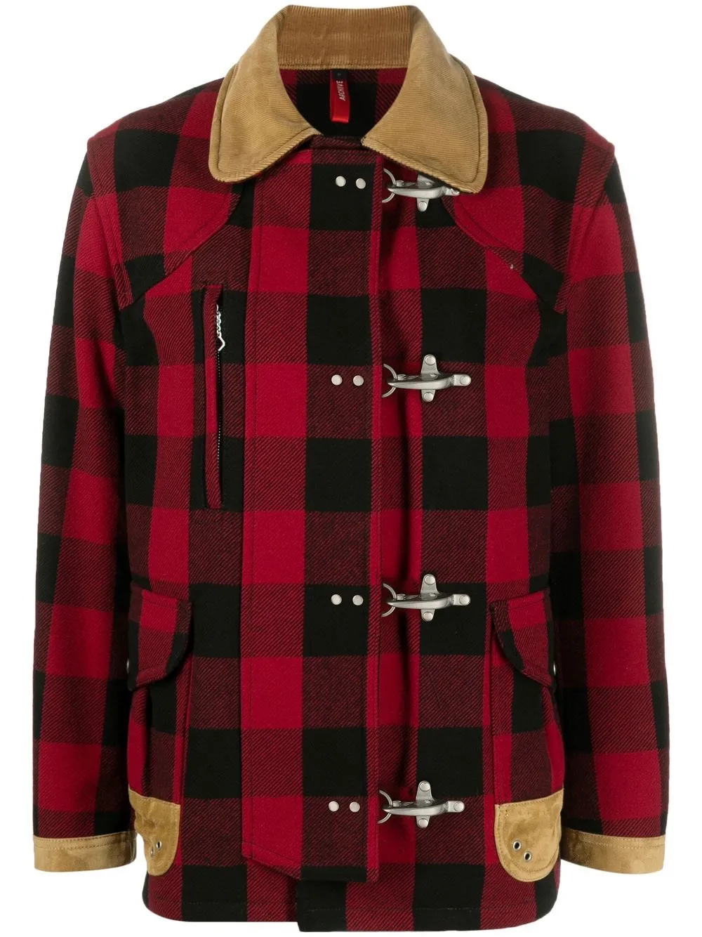 

Fay 4 Ganci plaid check jacket - Black