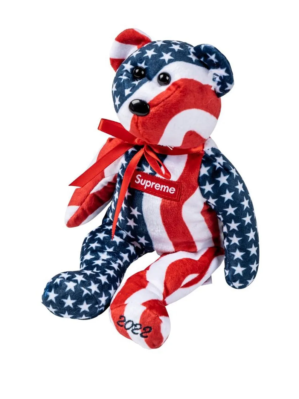 Download Teddy Bear On Gucci And Supreme Wallpaper