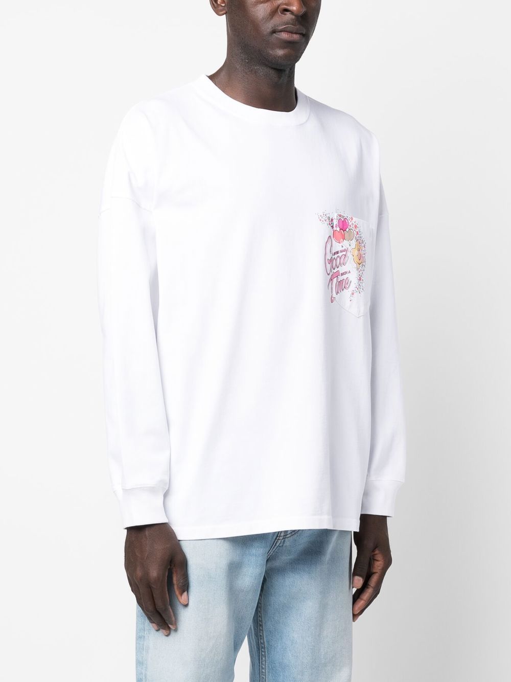 Martine Rose logo-print long-sleeve T-shirt - Farfetch