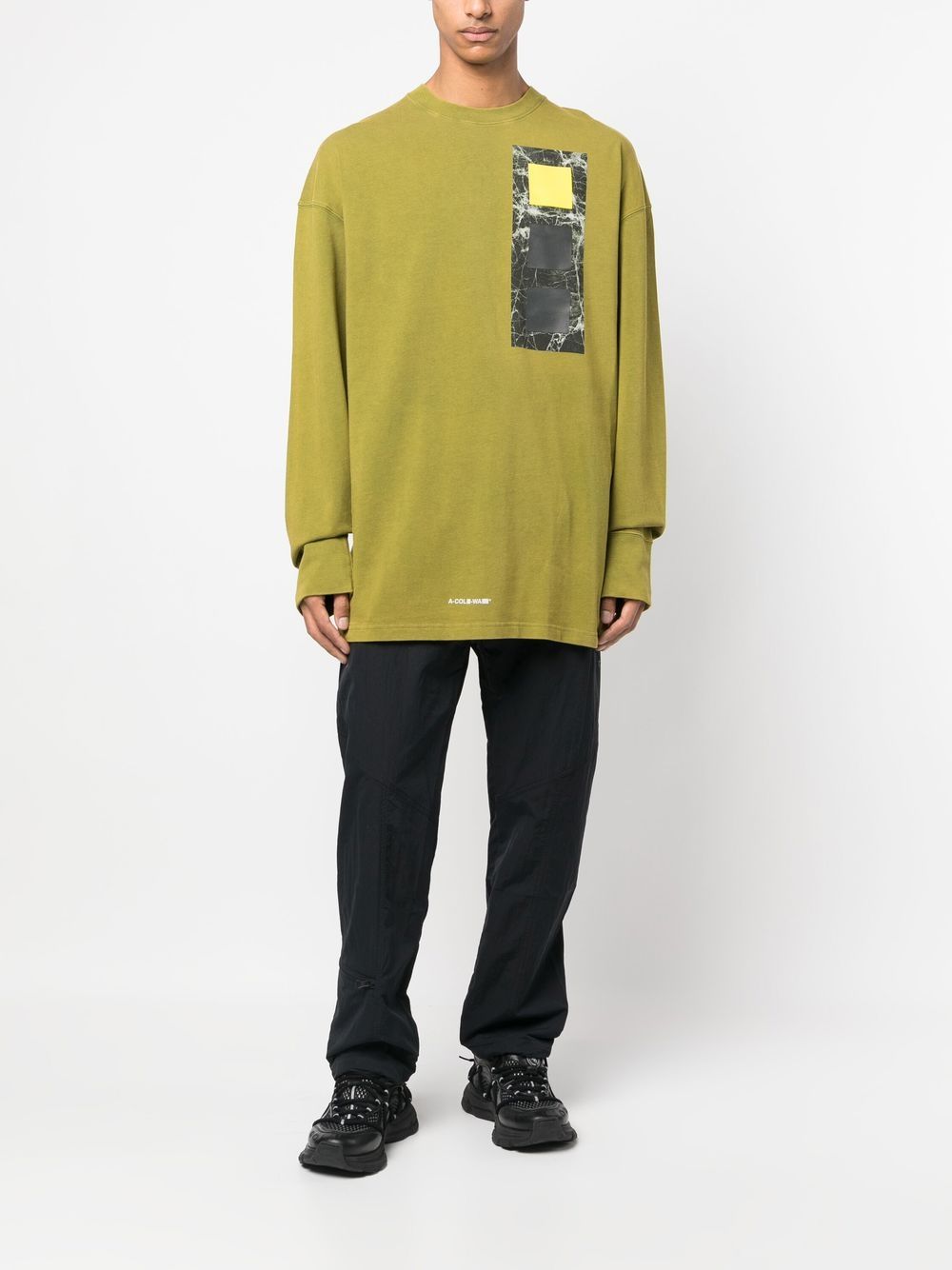 Shop A-cold-wall* Cubist Long-sleeve T-shirt In Green