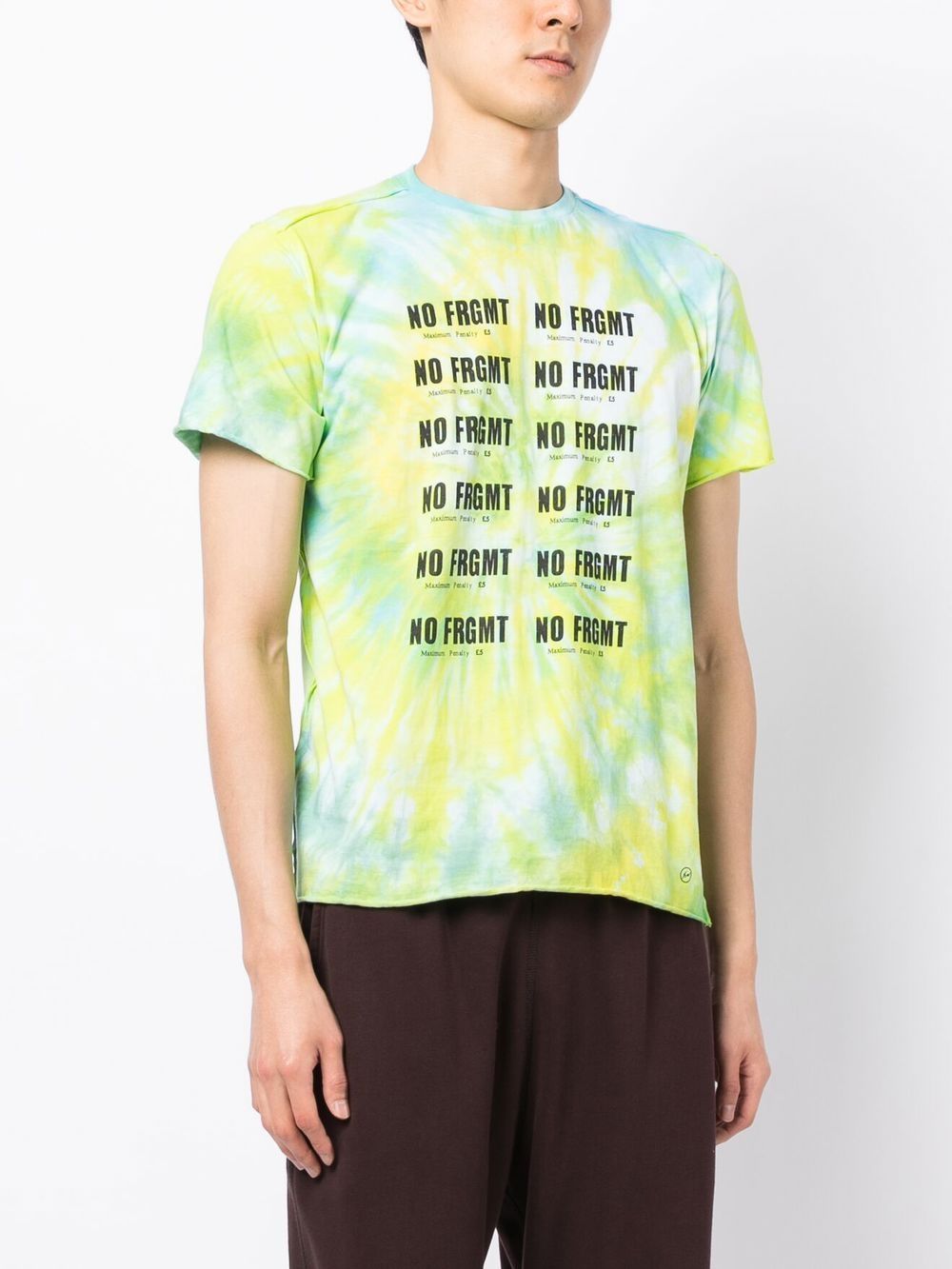 Shop Stain Shade X Hiroshi Fujiwara Tie-dye Print T-shirt In Green