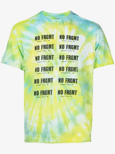 Stain Shade playera con estampado tie-dye de STAIN SHADE x Hiroshi Fujiwara