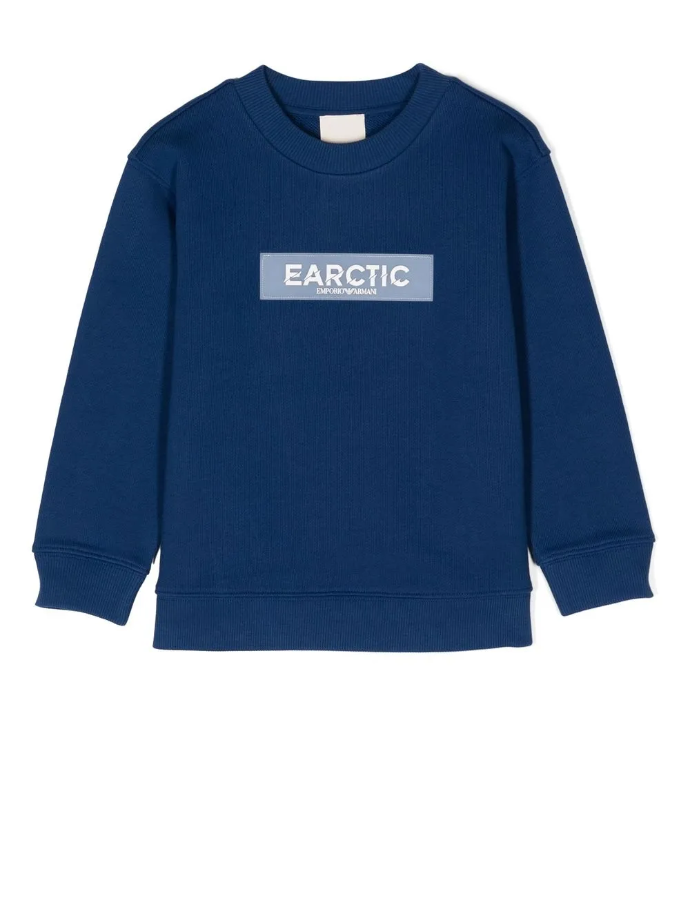 

Emporio Armani Kids logo-print crew neck sweatshirt - Blue