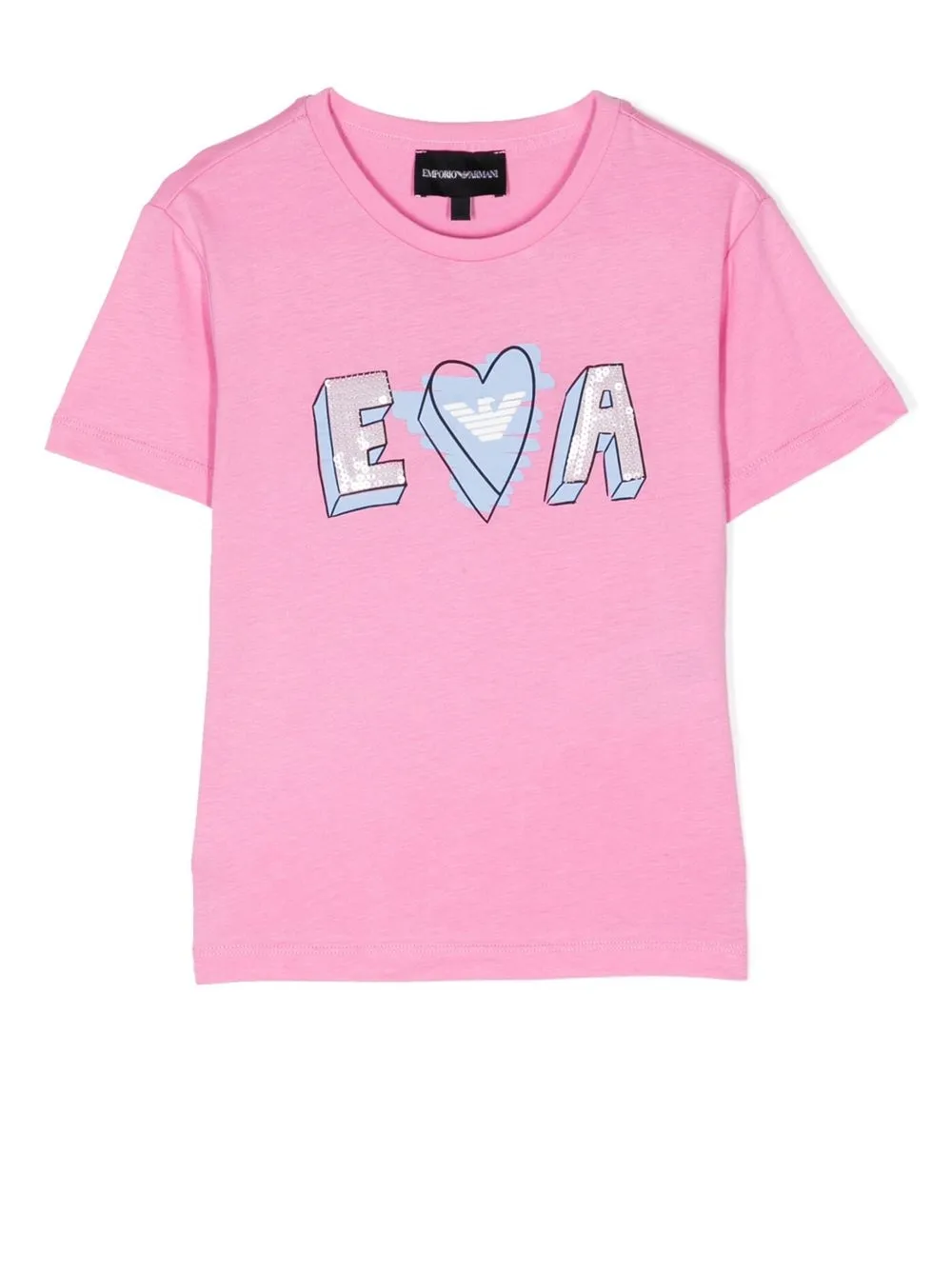 

Emporio Armani Kids logo-print T-shirt - Pink