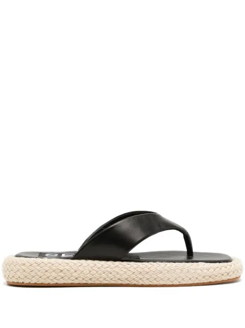 Senso Bianca braided-sole sandals