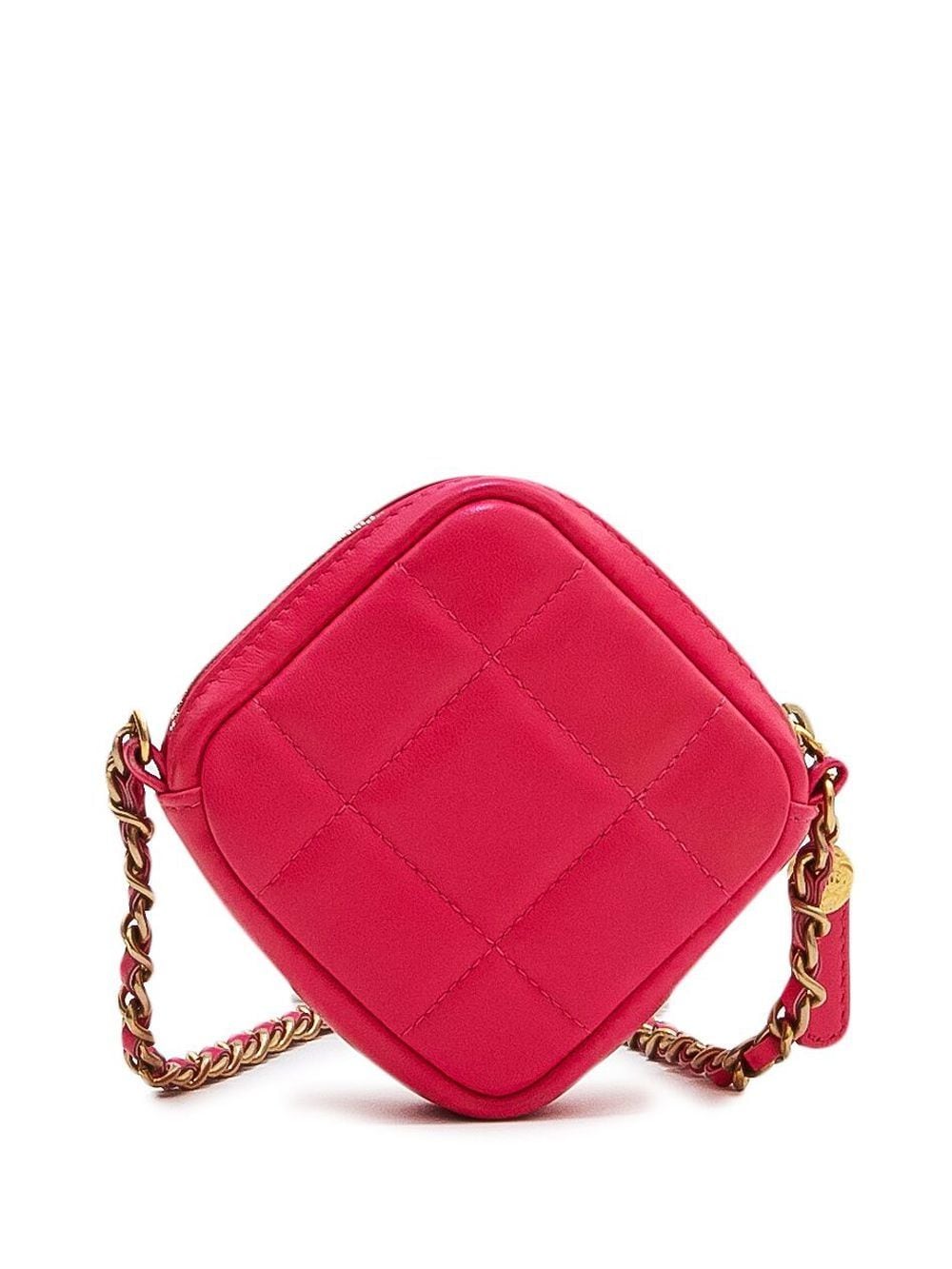 Pre-owned Chanel 2020 Diamond-quilted Mini Bag In Pink