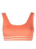 The Upside Daisy stripe trim bra - Orange