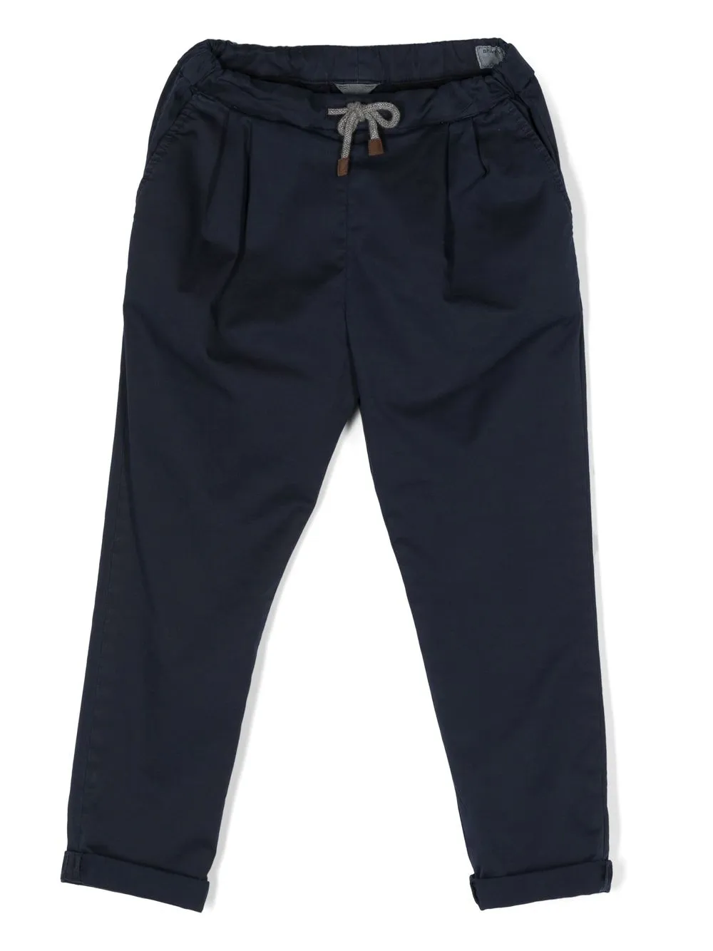 

Brunello Cucinelli Kids drawstring cotton trousers - Blue