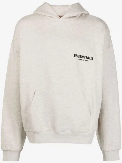 FEAR OF GOD ESSENTIALS logo-print cotton-blend hoodie