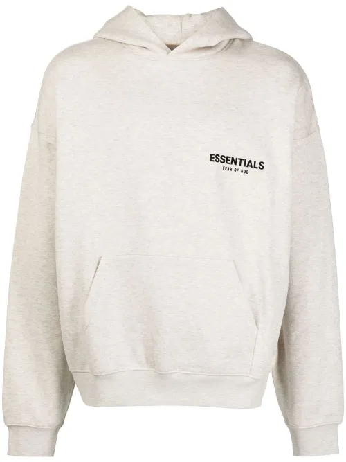 Hoodie en coton mélangé à logo imprimé - FEAR OF GOD ESSENTIALS - Modalova